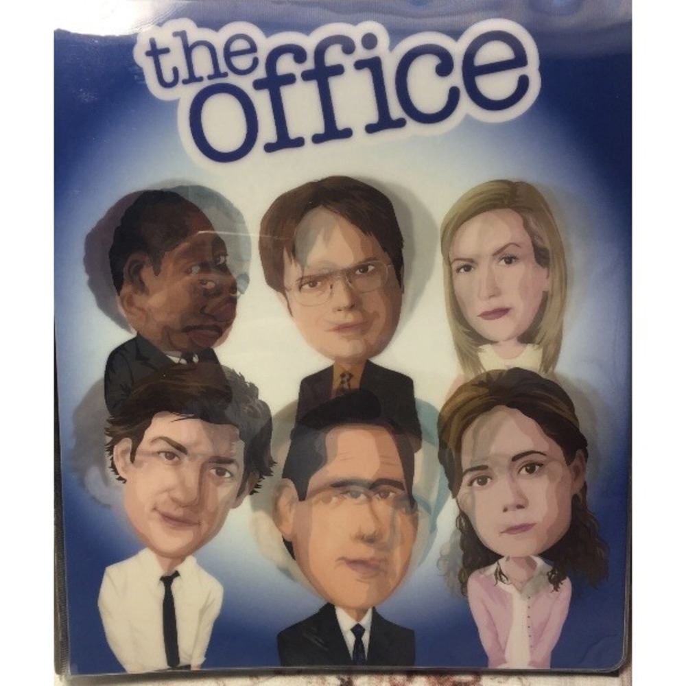 The Office Stationary Bundle, 3-Ring, 1" Binder, Spiral Notebook, Folder